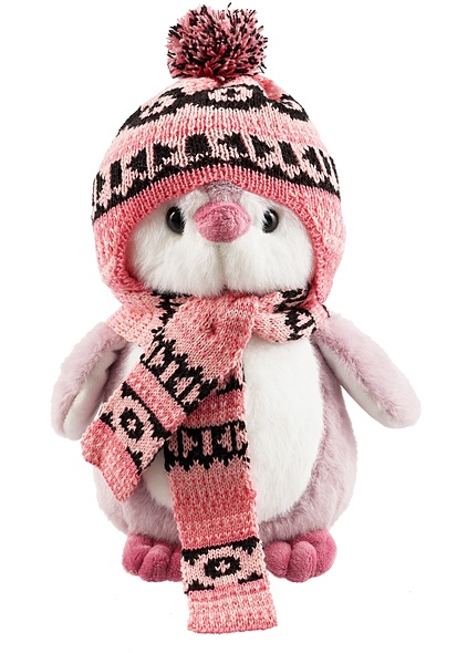 Мягкая игрушка Пингвин в шапке и шарфе (25см) (12-1012-K6) - фото 1
