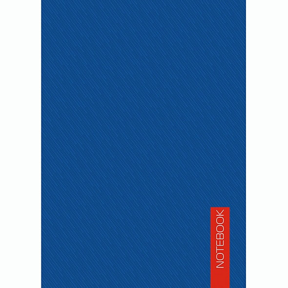 Блокнот А6, 40 листов, синий - фото 1