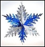 Новогоднее подвесное украшение "Снежинка-звезда" (20326) (40см) (Феникс-Презент) - фото 1
