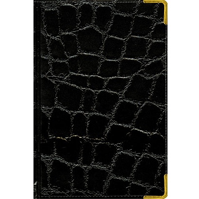 Grand croco (черный) (КЗК51201660) (клетка) КНИГИ ДЛЯ ЗАПИСЕЙ ИСКУССТВ.КОЖА С ПОРОЛОНОМ (BUSSINESS PRESTIGE) - фото 1