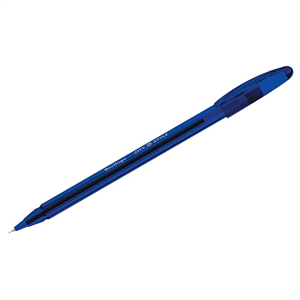 Ручка шариковая синяя "City Style" 0,7мм, Berlingo - фото 1