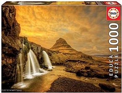 Пазл 1000 деталей "Водопад Киркьюфетльсфос, Исландия" - фото 1
