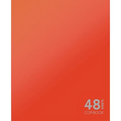 Сияние цвета. Красный 48л. ТЕТРАДИ А5 (*скрепка) 48Л. Обложка: пантонная печать - фото 1