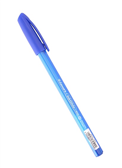 Ручка шариковая синяя "InkGlide 100 Icy" 0,7мм, корпус ассорти, Luxor - фото 1