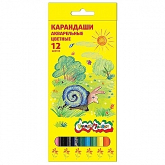 Карандаши "Каляка-Маляка"акварельные,12цветов,картон-КАКМ12/63031ф - фото 1