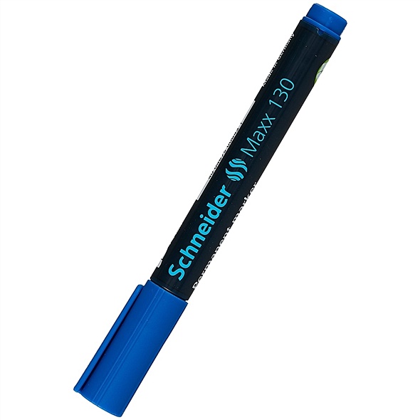 Маркер перманентный синий"Permanent 130", 1-3мм , SCHNEIDER - фото 1