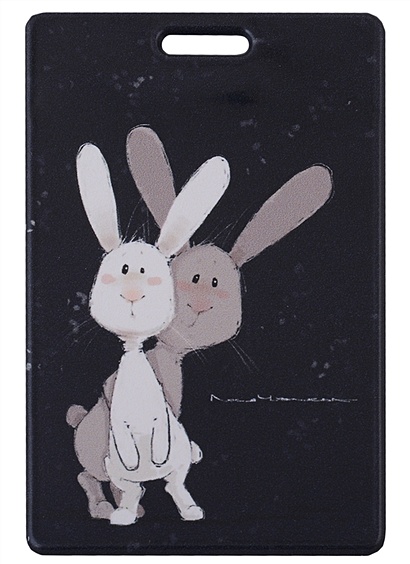 Чехол для карточек Два кролика «Глянь-ка!» - фото 1