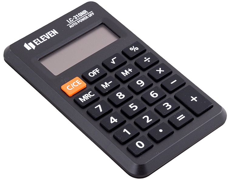 Калькулятор 08 разрядный карманный ELEVEN LC-310NR - фото 1