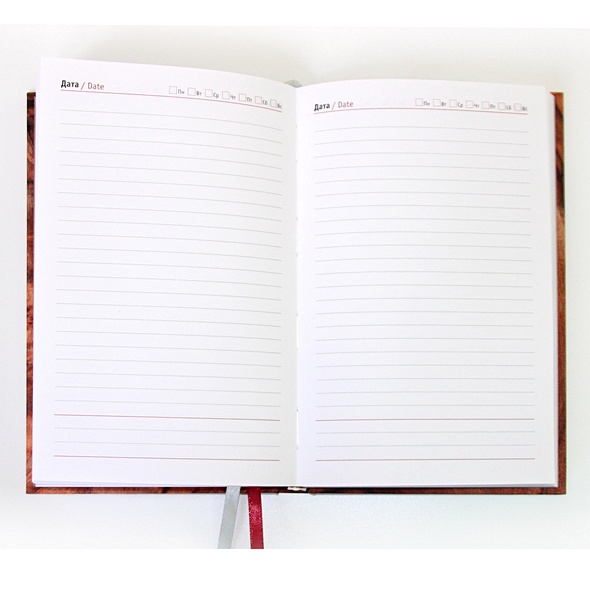 Ежедневник, Эксмо А5 128л. н/датир. Графика. Акварельный орнамент твердая обложка - фото 2