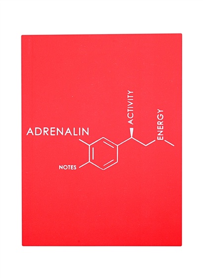 Записная книжка А6 80л лин. "Molecule. Adrenalin" интеграл.переплет, Soft Touch, тиснение серебр.фольгой - фото 1