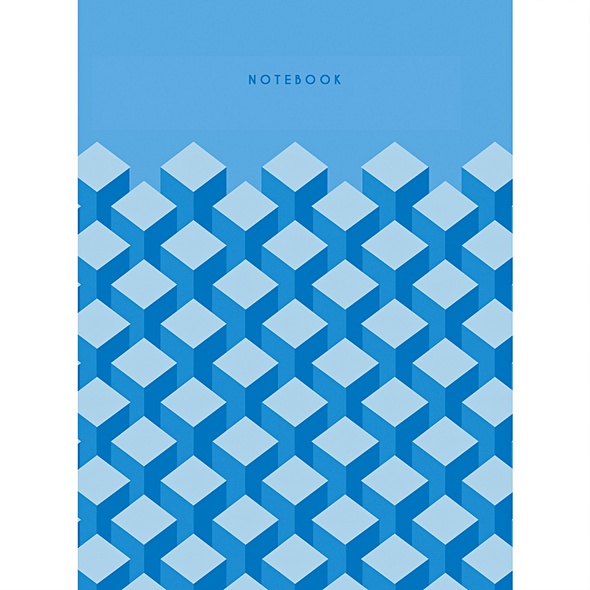 Блокнот «Геометрия цвета», А6, 40 листов, синий - фото 1