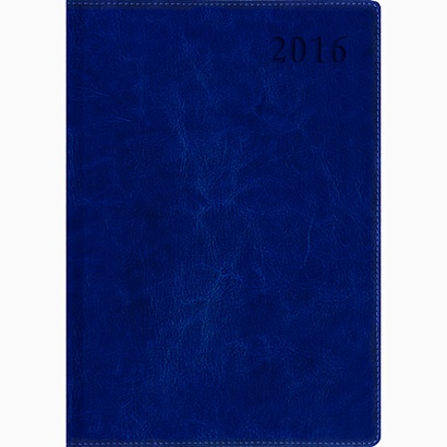 Синий (ЕКК16617612) (датированный А6) ЕЖЕДНЕВНИКИ ИСКУССТВ.КОЖА (CLASSIC) - фото 1