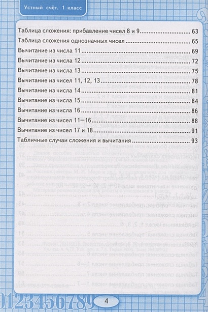 Презентация устный счет 1 класс 1 четверть