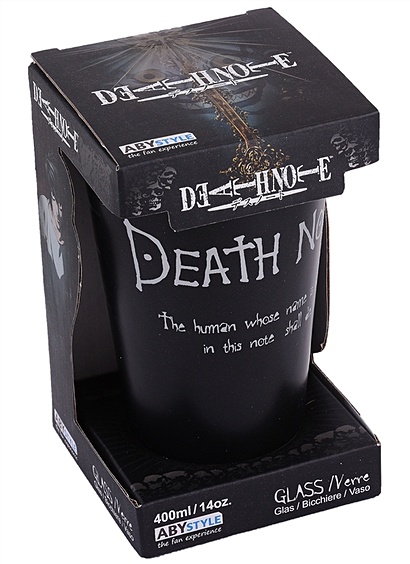 Бокал Аниме в подарочной упаковке Death Note (стекло) (400 мл) - фото 1
