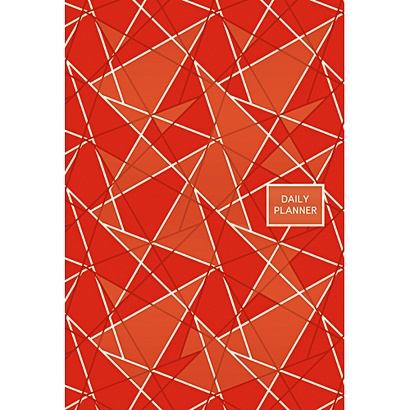 Офисный стиль. Геометрия (красный) (А5, 192л.) ЕЖЕДНЕВНИКИ 7БЦ (ТВЕРДЫЙ ПЕРЕПЛЕТ) - фото 1