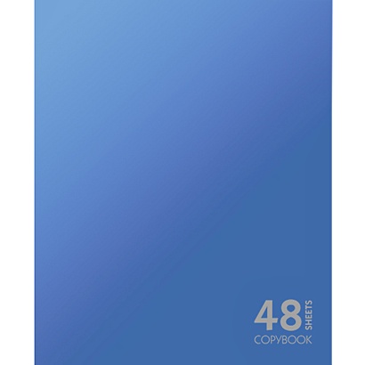 Сияние цвета. Синий 48л. ТЕТРАДИ А5 (*скрепка) 48Л. Обложка: пантонная печать - фото 1