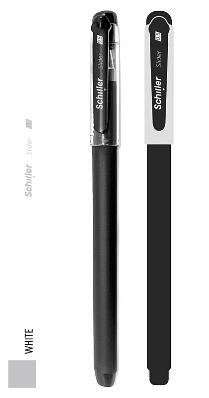 Ручка гелевая черная soft tuch, Schiller (LEA 21170) - фото 1