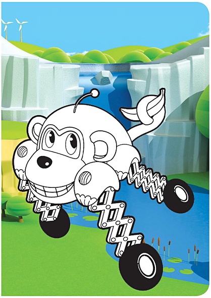 Раскрась героя мультика. Фарра - фото 5