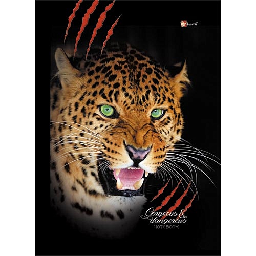Хищный леопард ТЕТРАДИ НА КОЛЬЦАХ СО СМЕННЫМИ БЛОКАМИ - фото 1