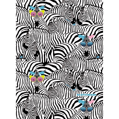 Модные зебры (графика) (А4, 80л. Блок без линовки) СКЕТЧБУКИ - фото 1