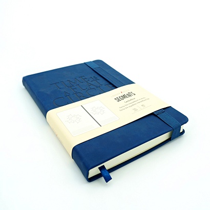 Ежедневник SEGMENTS недатированный, А5, 136 листов, синий - фото 1