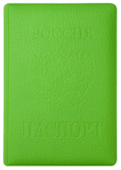 Обложка на паспорт ПВХ(Зеленая) - фото 1