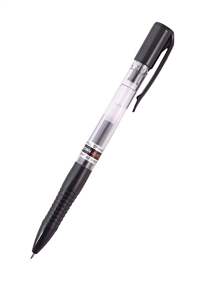 Ручки гел.автом. CROWN(AJ-3000N) черный 0,7 мм резин.грип пластик - фото 1