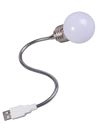 Лампа USB белая, 22 см - фото 1