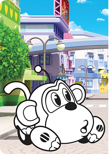 Раскрась героя мультика. Джерри - фото 4