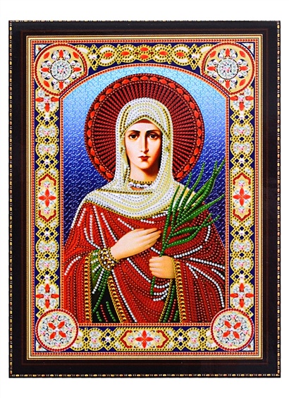 Алмазная мозаика "Икона Святой Мученицы Татьяны", 30х40 - фото 1