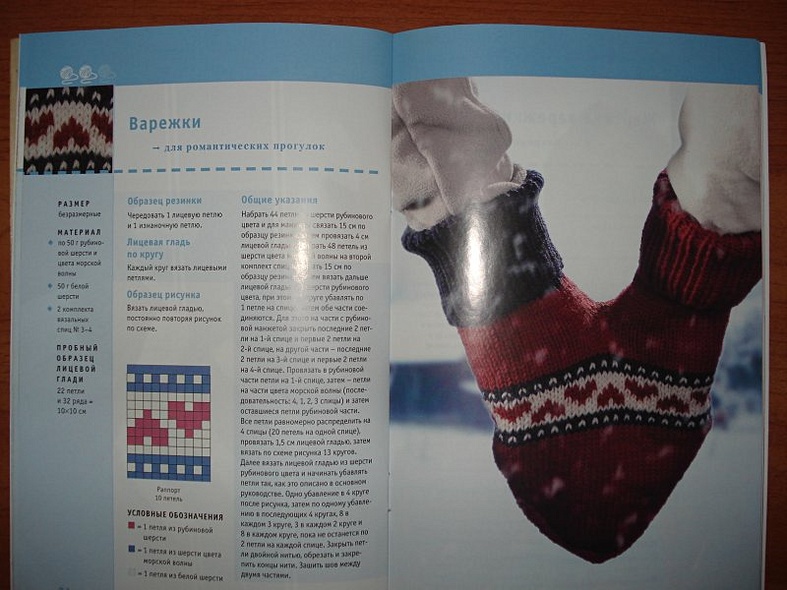 Варежки и перчатки. Вязание спицами - фото 11