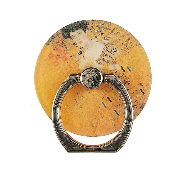 Держатель-кольцо для телефона Густав Климт Золотая Адель (металл) (коробка) - фото 1