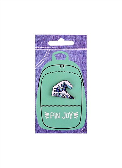 Значок Pin Joy Кацусика Хокусай Большая волна (металл) - фото 1