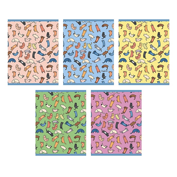Тетрадь общая в клетку «Летающие коты», А5, 48 листов - фото 1