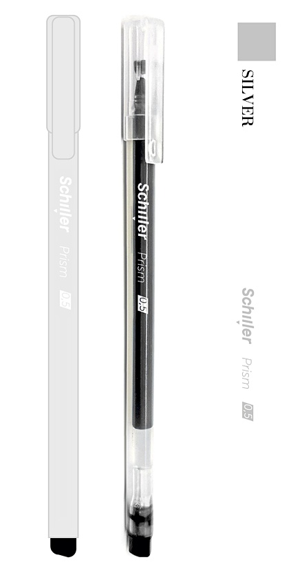 Ручка гелевая черная "Prism", Schiller - фото 1