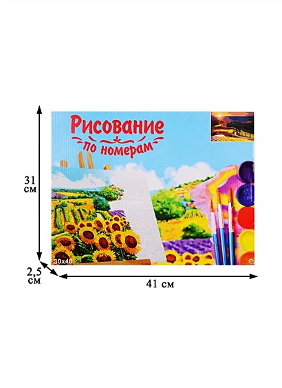 Технологическая карта картины по номерам на холсте