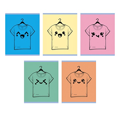 Тетрадь общая в клетку «Любимая футболка», А5, 48 листов - фото 1