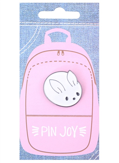 Значок Pin Joy Кролик круглый (металл) - фото 1