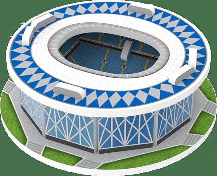 Сборная модель, 3D пазл ,стадион Волгоград Арена,12 дет., 6,1*6,1*2,2см - фото 1