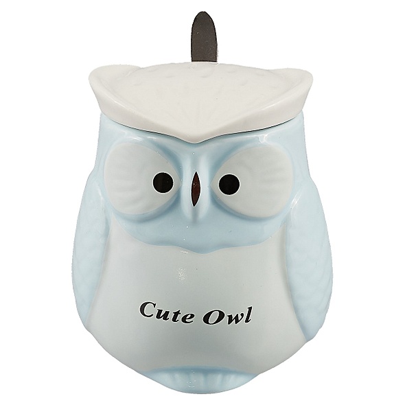 Кружка с крышкой и ложкой "Cute owl", 400 мл - фото 1