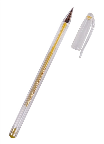 Ручка гелевая "Металлик" 0,5мм, золотая - фото 1