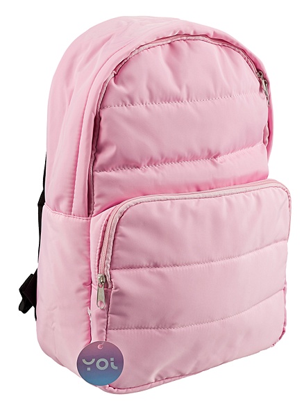 Рюкзак стеганый 39,5*29*13см, розовый - фото 1