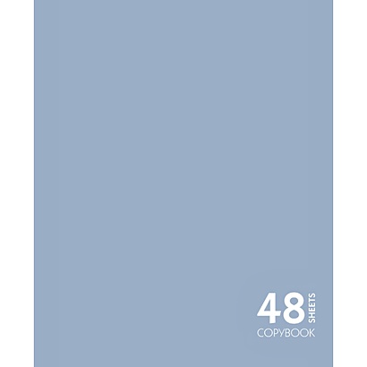 Сияние цвета. Серебристо-голубой ТЕТРАДИ А5 (*скрепка) 48Л. Обложка: пантонная печать - фото 1