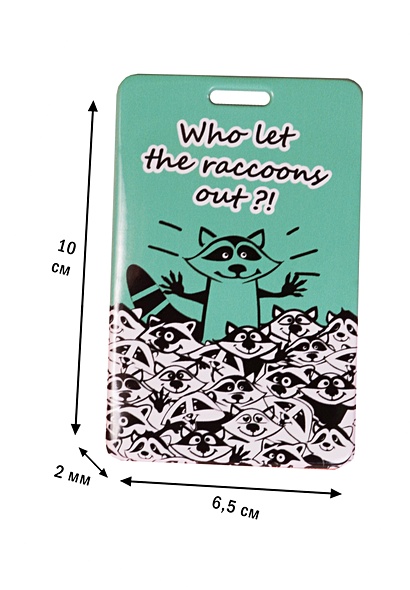 Чехол для карточек Who let the Raccoons out ДК2017-094 - фото 3