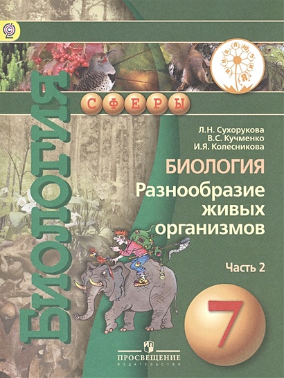 Сухорукова. Биология. 7 Класс. Учебник. В 2-Х Ч. Ч.2 (IV Вид.