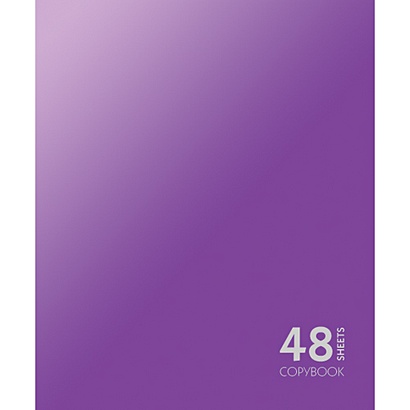 Сияние цвета. Фиолетовый 48л ТЕТРАДИ А5 (*скрепка) 48Л. Обложка: пантонная печать - фото 1