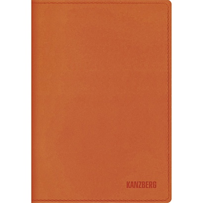 Premium collection. Оранжевый (ЕКК61515206) (недатированный А6) ЕЖЕДНЕВНИКИ ИСКУССТВ.КОЖА (KANZBERG GmbH, Германия) - фото 1