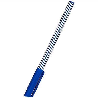 Ручка шариковая синяя "Stripes", 0.55 мм, Luxor - фото 1