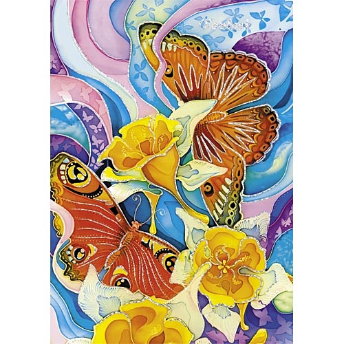 Цветы. Великолепные бабочки КНИГИ ДЛЯ ЗАПИСЕЙ А6 (7БЦ) - фото 1