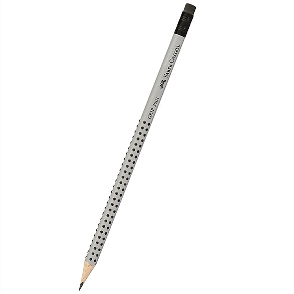 Чернографитовый карандаш GRIP 2001 с ластиком, твердость HB, в картонной коробке, 12 шт. - фото 1